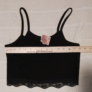 Bozzolo Black Cotton Blend Top